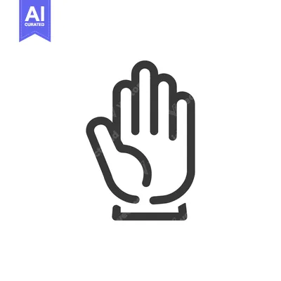 Aset premium populer: Minimalist Hand Icon: Stop Gesture, Flat Design, Vector Illustration