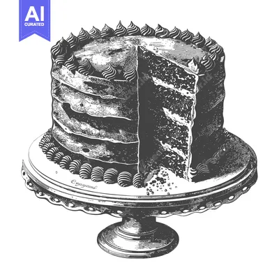 Aset premium populer: Delicious Chocolate Cake Slice on Elegant Stand