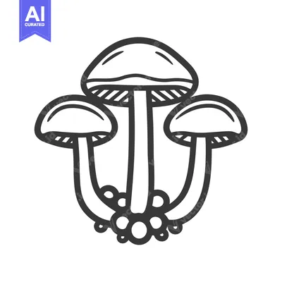 Popular premium asset: Illustration of three mushrooms with round caps and stems