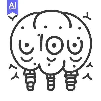 Aset desain premium: A whimsical illustration of three connected smiling balloons in the sk