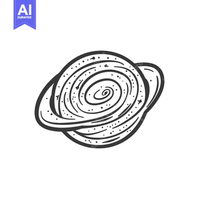 Popular premium asset: A stylized drawing depicting a celestial body with rings
