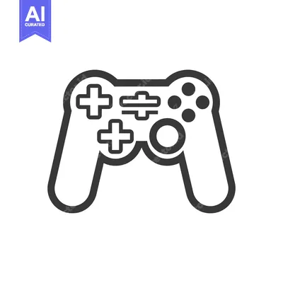 Popular premium asset: A black and white graphic representation of a video game controller