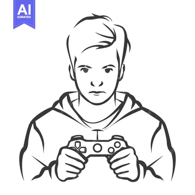 Popular premium asset: A young person holds a game controller ready to play