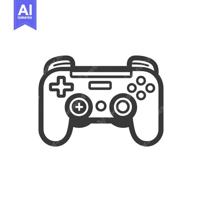 A simple illustration of a gamepad controller for digital gaming