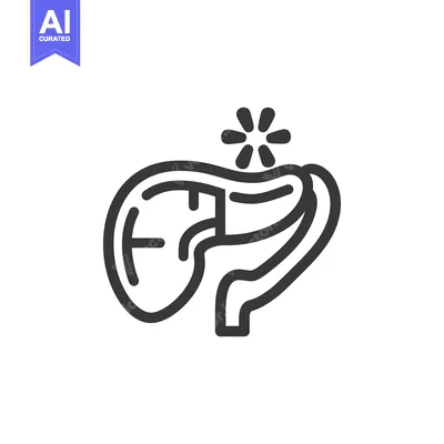 Aset premium populer: Pancreas Inflammation Icon: Medical Condition, Organ Health, Disease C