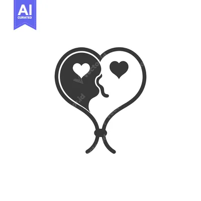 A united heart representing love and two people together