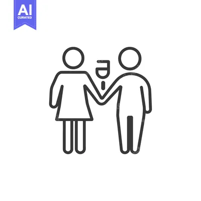 Aset premium populer: Two people holding a glass of a refreshing beverage together