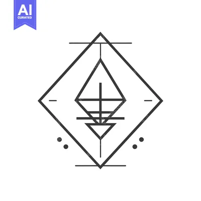 Aset desain premium: Geometric Abstract Design with Triangles and Lines