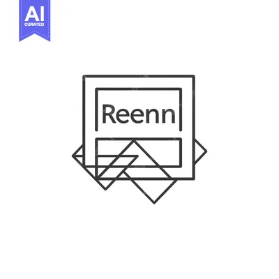 Aset premium populer: Geometric Design with the Word "Reenn"