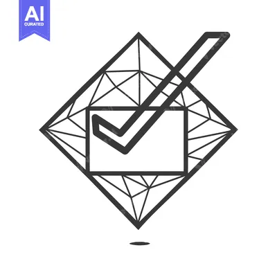 Popular premium asset: Geometric Diamond with Checkmark Inside