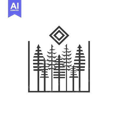 Aset premium populer: Geometric Forest with Diamond Symbol