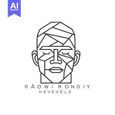 Aset premium populer: Geometric Line Art Illustration of a Human Face with Closed Eyes