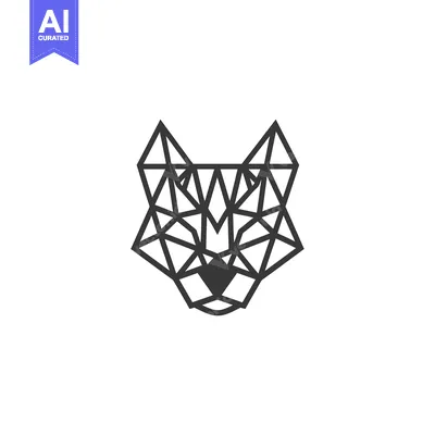 Popular premium asset: Geometric Line Art Illustration of a Wolf's Head