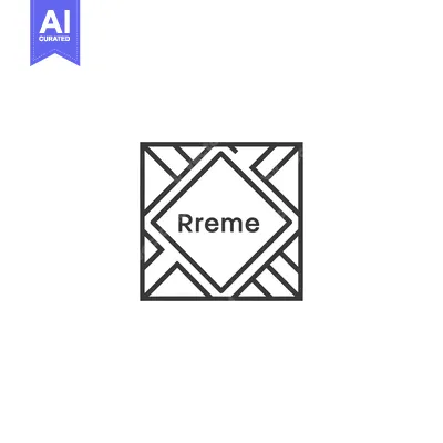 Popular premium asset: Geometric Line Art Logo with the Word "Rreme" Inside a Diamond