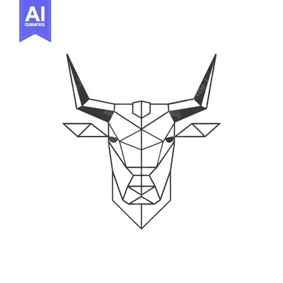 Popular premium asset: Geometric Outline of a Bull's Head