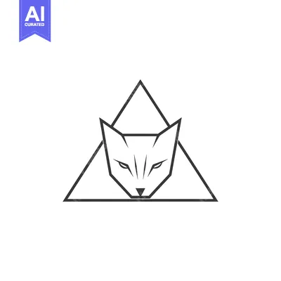 Popular premium asset: Geometric Outline of a Cat's Head Inside a Triangle