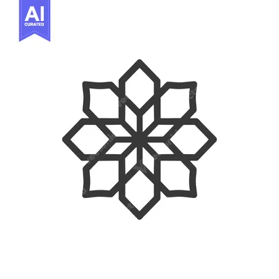 Popular premium asset: Geometric Pattern with a Star-Shaped Outline