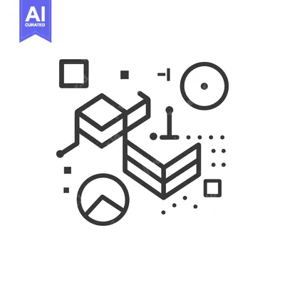 Aset desain premium: Geometric Shapes Abstract Design