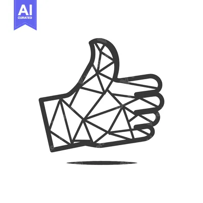 Popular premium asset: Geometric Thumbs Up Icon