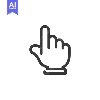 Popular premium asset: Minimalist Hand Cursor Icon: Pointing Finger Symbol on White Backgroun