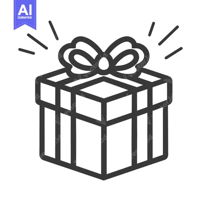 Popular premium asset: A decorated gift box tied with a lovely elegant ribbon bow