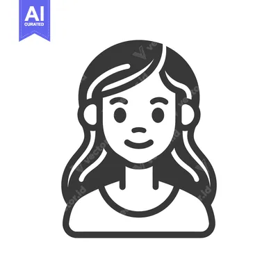Popular premium asset: A smiling young woman with long flowing dark hair