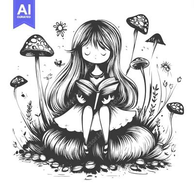 Popular premium asset: Girl Reading a Book in a Mushroom Forest
