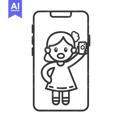 Popular premium asset: Girl taking a selfie with her smartphone