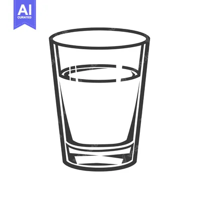 Popular premium asset: A transparent glass containing liquid is shown in this picture