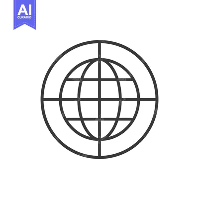 Globe within a Circle, Representing Global Connectivity