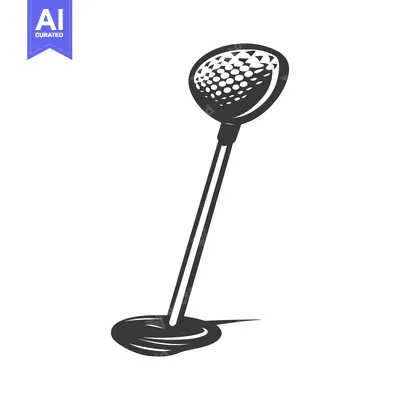 Aset premium populer: A stylized image of a golf club and its head design