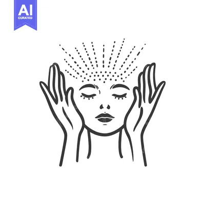 Popular premium asset: An illustration depicting a person in a meditative or spiritual state
