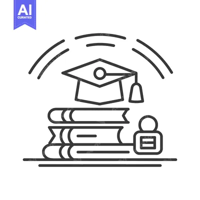 Premium design asset: Graduation Cap, Books, and Diploma Icon