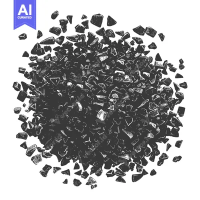 Popular premium asset: A Cluster of Irregularly Shaped Dark Grey Stones