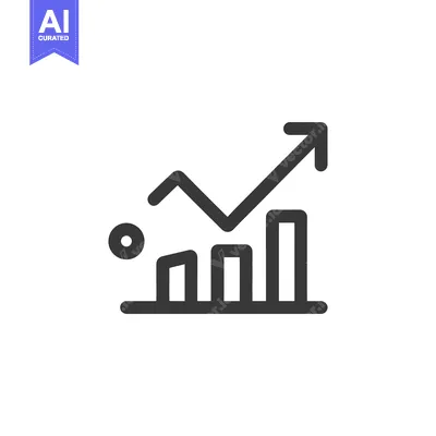 Popular premium asset: Ascending Bar Graph Icon with Upward Arrow, Data Growth Symbol