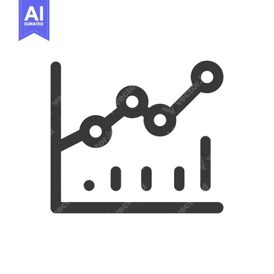 Popular premium asset: Ascending Graph Icon: Business Growth and Data Visualization in Dark G