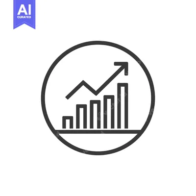 Aset premium populer: Ascending Graph in Circle: Business Growth Icon, Upward Trend Symbol