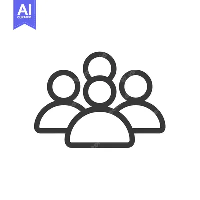 Popular premium asset: Minimalist Team Icon: Three People, Simple Line Art, Group Symbol
