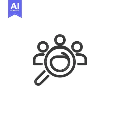 Popular premium asset: Team Under Scrutiny: Magnifying Glass Focus on People Icon