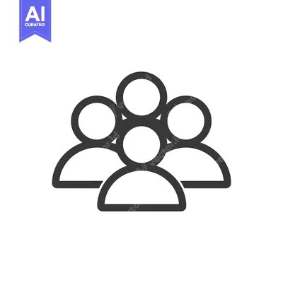 Aset premium populer: Group Icon: Teamwork, Collaboration, and Community Symbol in Simple De