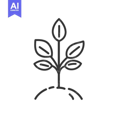 Popular premium asset: An icon depicting a small plant growing from the earth