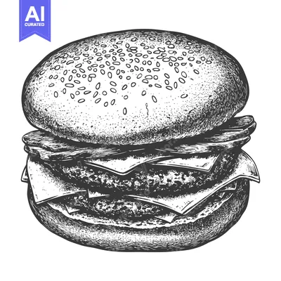 Popular premium asset: Delicious Double Patty Cheeseburger with Bacon