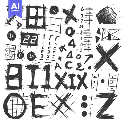 Aset premium populer: Hand-Drawn Abstract Shapes and Symbols