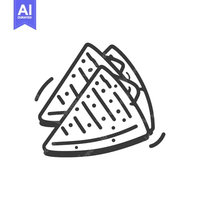 Popular premium asset: Hand-drawn doodle illustration of two toasted sandwiches