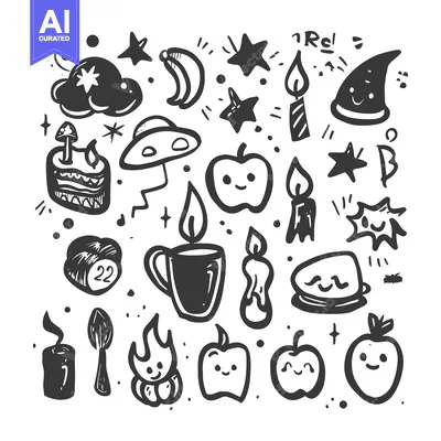 Popular premium asset: Hand Drawn Doodle Illustration Of Various Objects With A Whimsical And