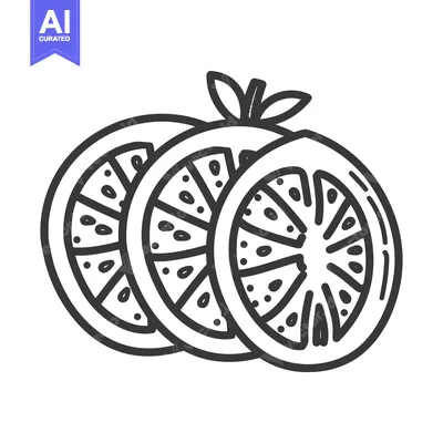 Popular premium asset: Hand-drawn Illustration of a Tomato Sliced in Half