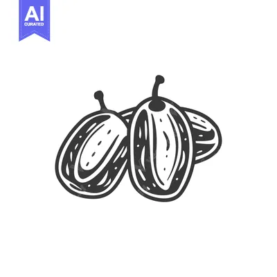 Aset premium populer: Hand-Drawn Illustration of Three Plums