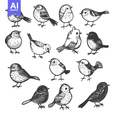 Popular premium asset: Hand-Drawn Sketches of Various Bird Species