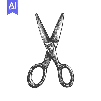 Popular premium asset: Hand-Drawn Sketch of a Pair of Scissors