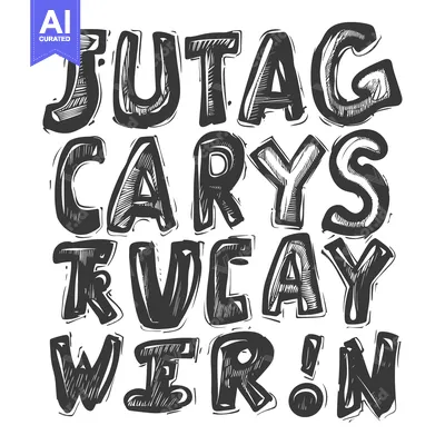 Aset premium populer: Hand-drawn Text in Black Ink on a White Background